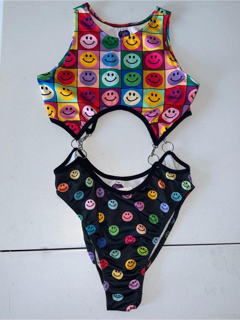 Rave Festival Smiley Bodysuit